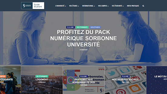 Votre guide étudiant en ligne | Sorbonne Université