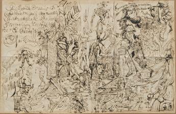 Dessin sous haschisch - J-M. Charcot. Dessin sous haschisch - J-M. Charcot.