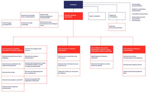 Organigramme général des services Organigramme général des services